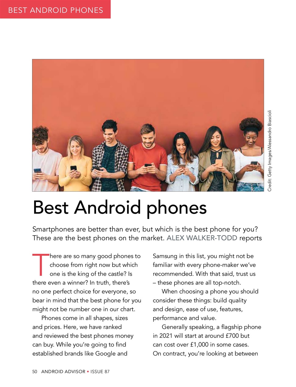 Android Advisor Preview Pages