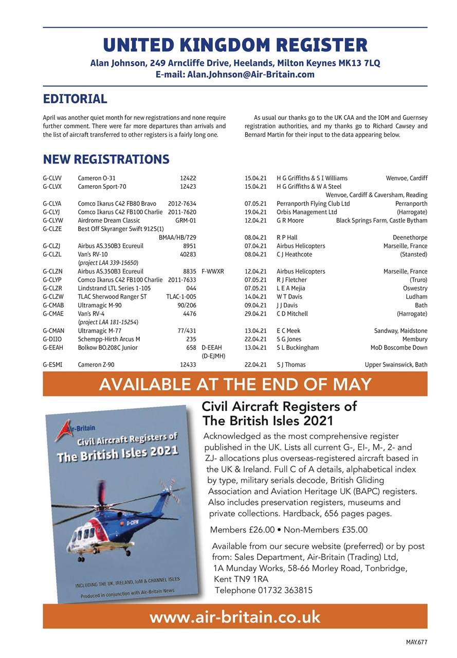 Air Britain News Preview Pages
