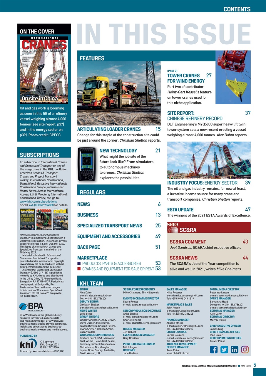 Int. Cranes and Specialized Transp Preview Pages