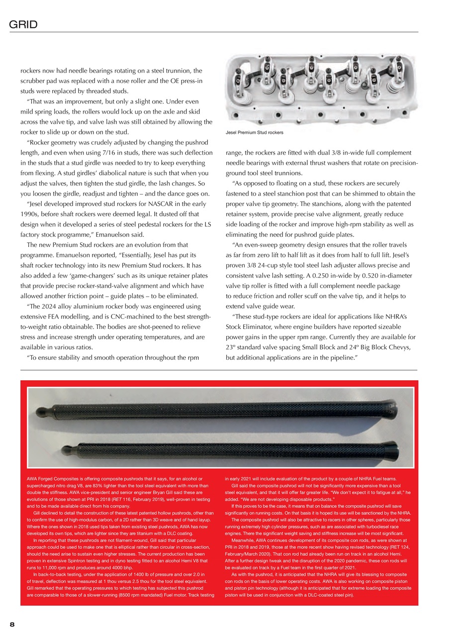 Race Engine Technology Preview Pages