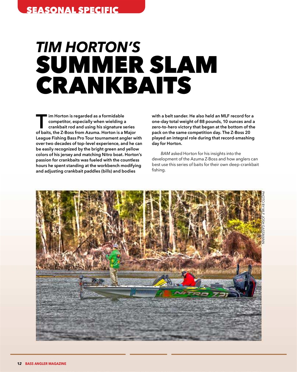 BASS ANGLER MAGAZINE Preview Pages