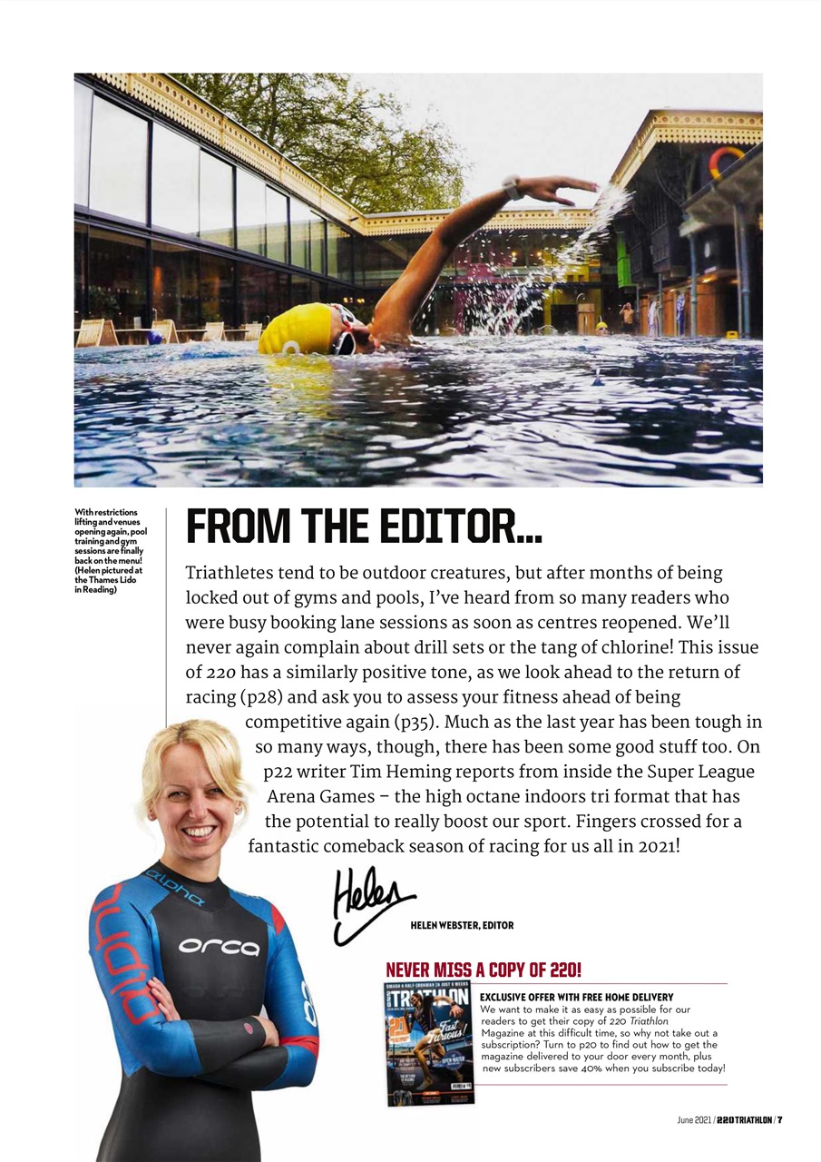 220 Triathlon Magazine Preview Pages