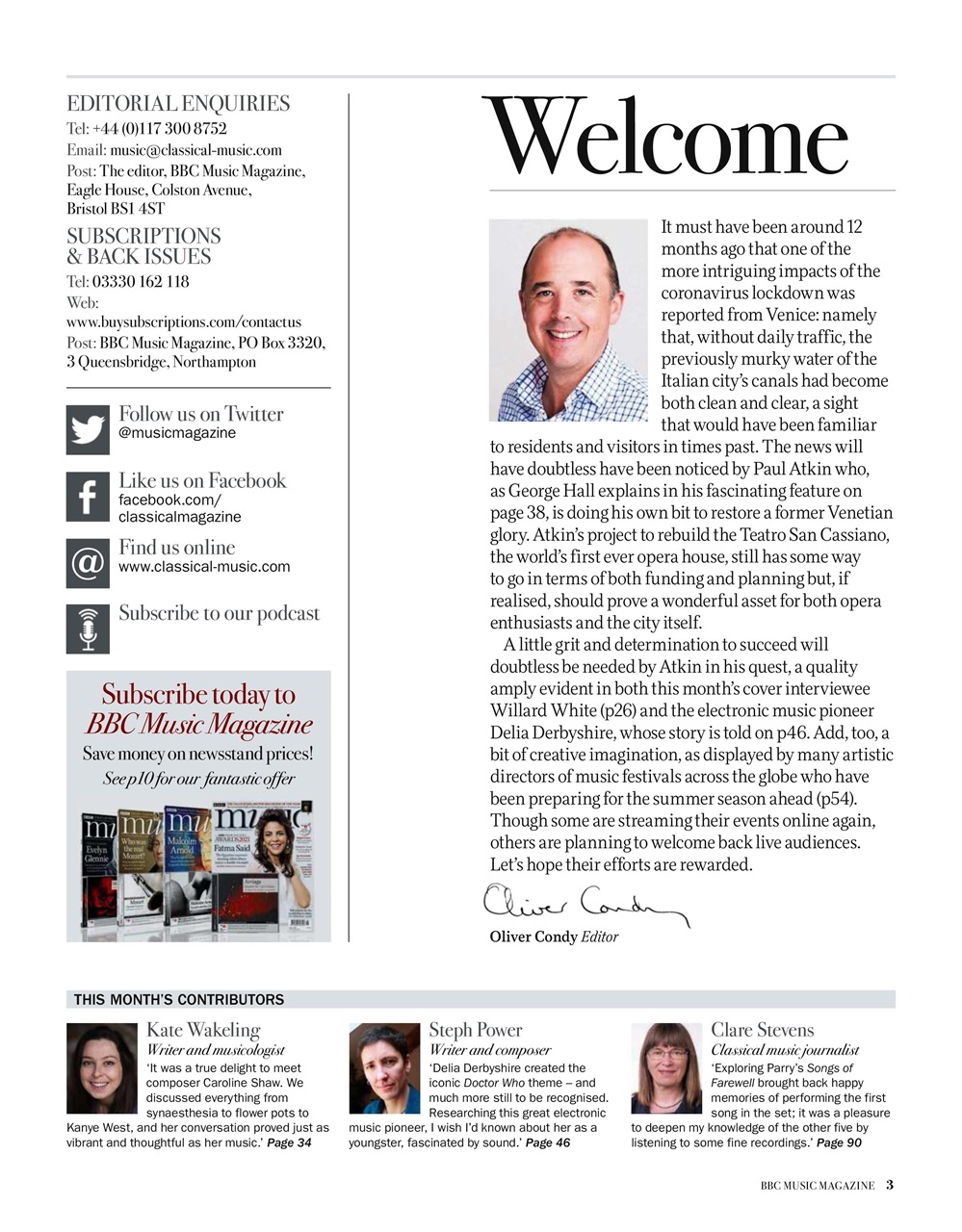 BBC Music Magazine Preview Pages