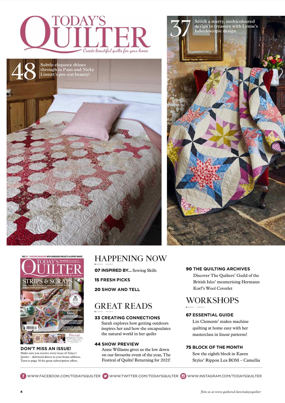 Today’s Quilter Preview Pages