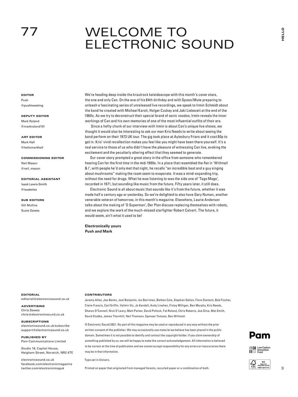 Electronic Sound Preview Pages