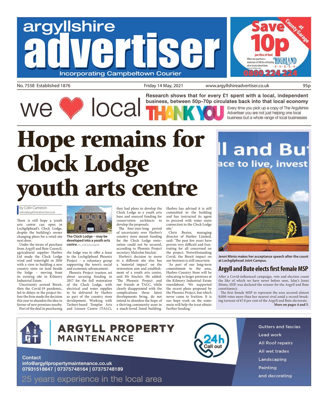 Argyllshire Advertiser Preview Pages