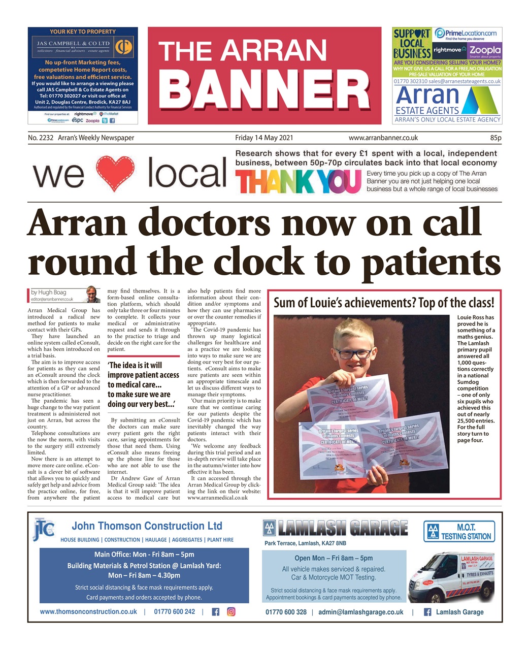 Arran Banner Preview Pages