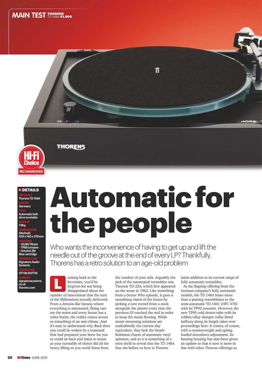 Hi-Fi Choice Preview Pages