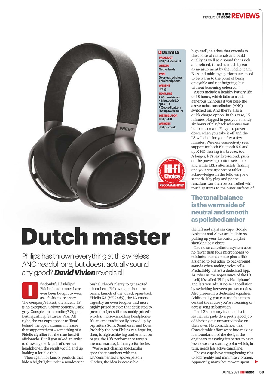 Hi-Fi Choice Preview Pages