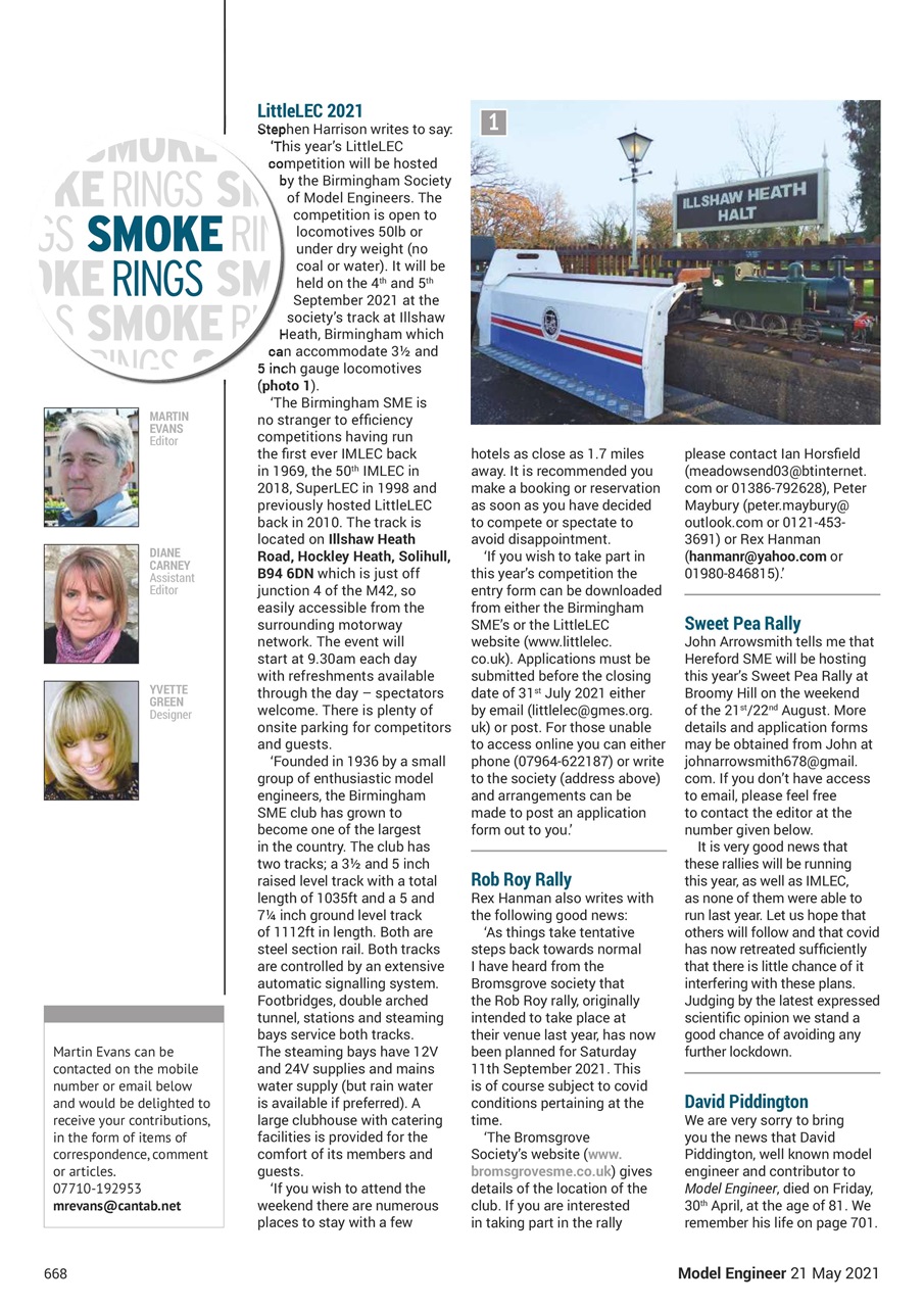 Model Engineer Preview Pages