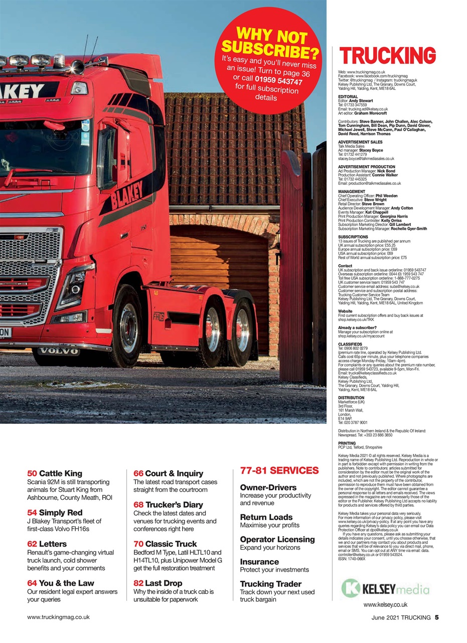 Trucking Magazine Preview Pages