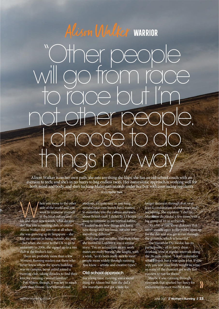 Women’s Running Preview Pages