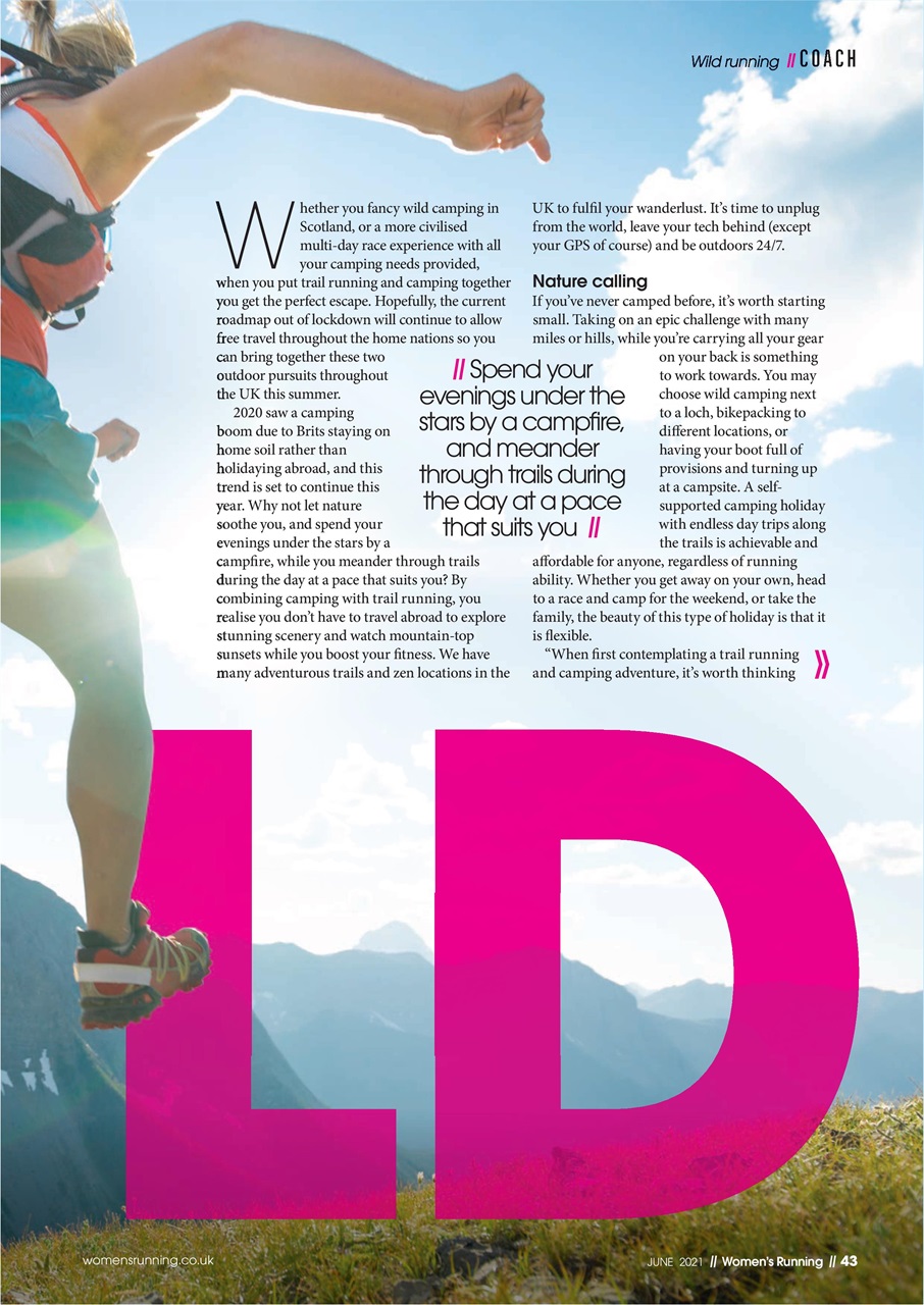 Women’s Running Preview Pages