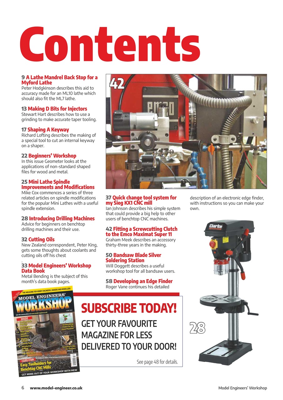 Model Engineer & Workshop Magazine Preview Pages