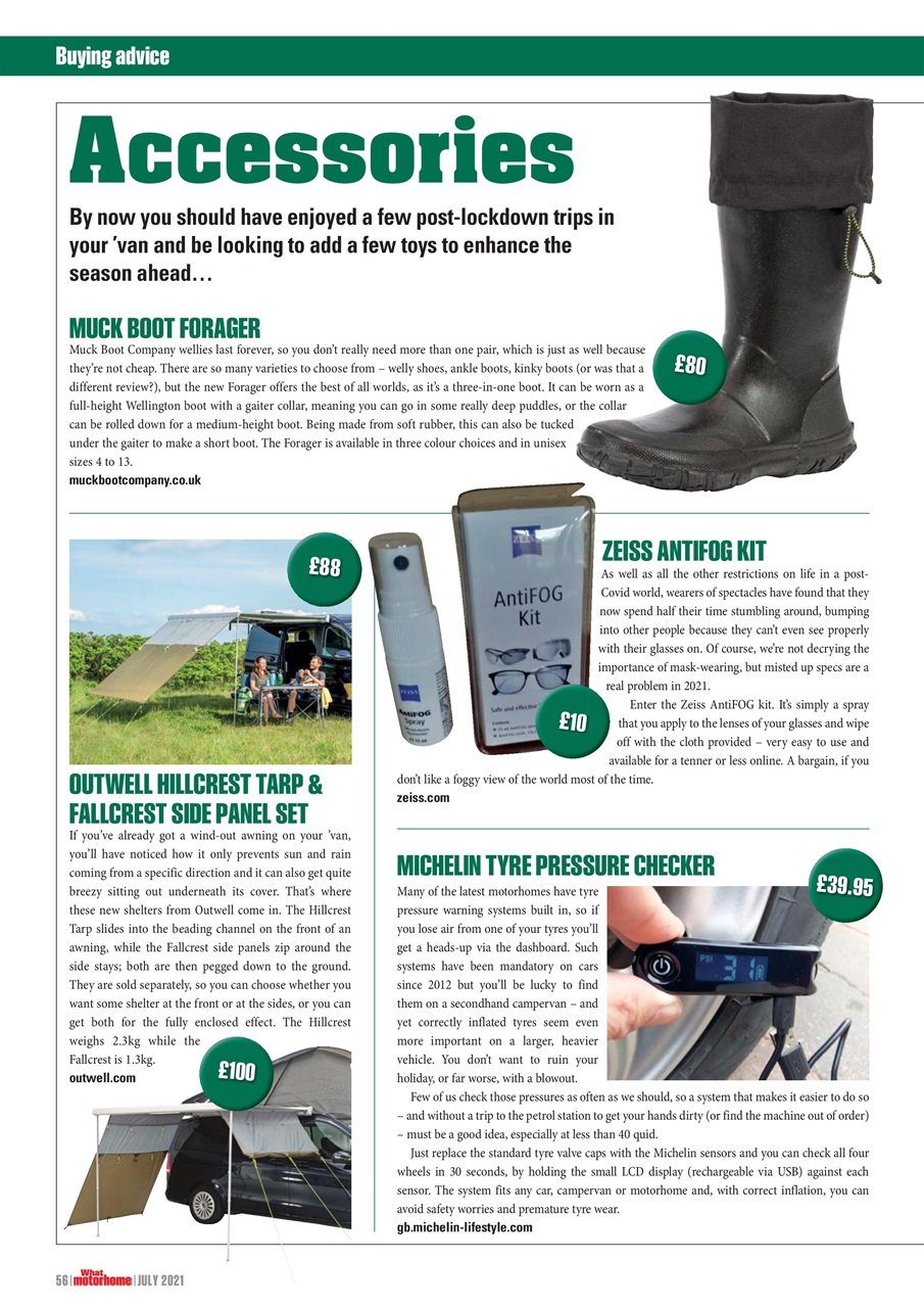 What Motorhome magazine Preview Pages