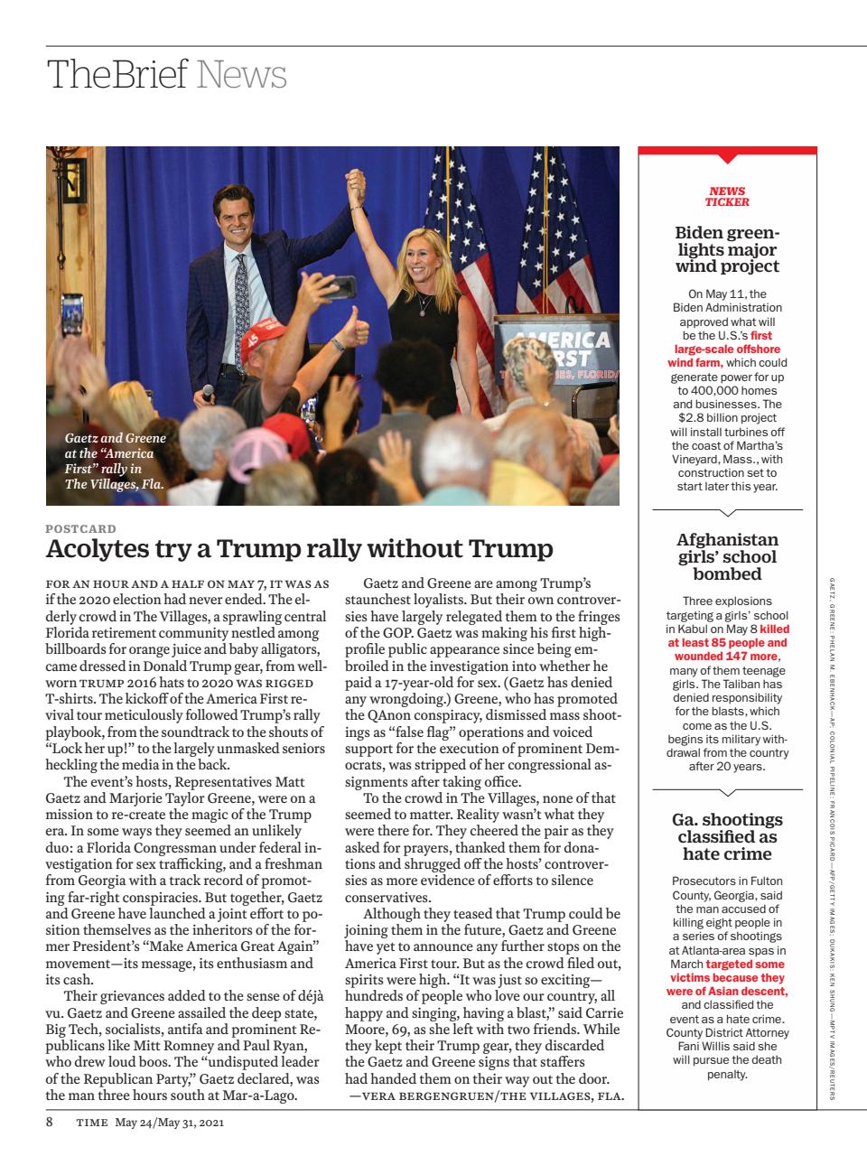 TIME Magazine Europe Preview Pages