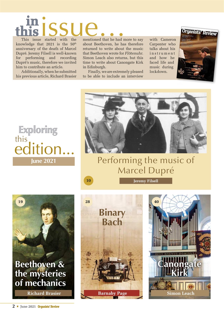 Organists' Review Preview Pages