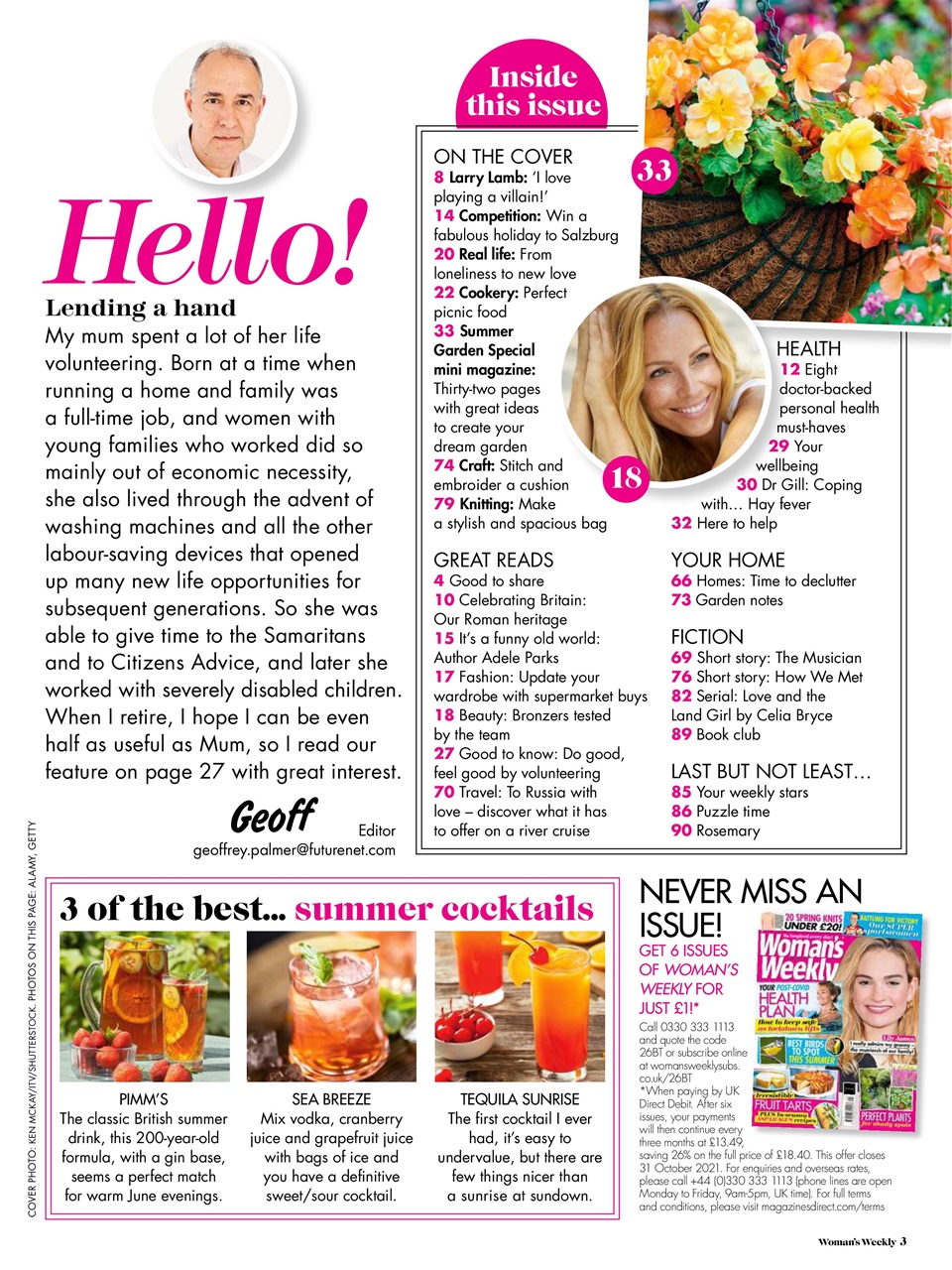 Woman's Weekly Preview Pages