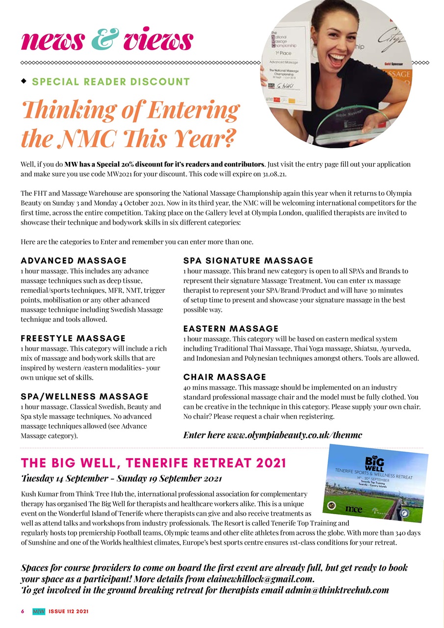 Massage World Preview Pages