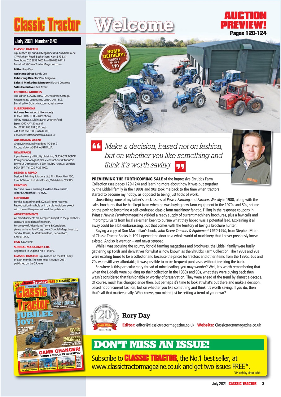 Classic Tractor Preview Pages