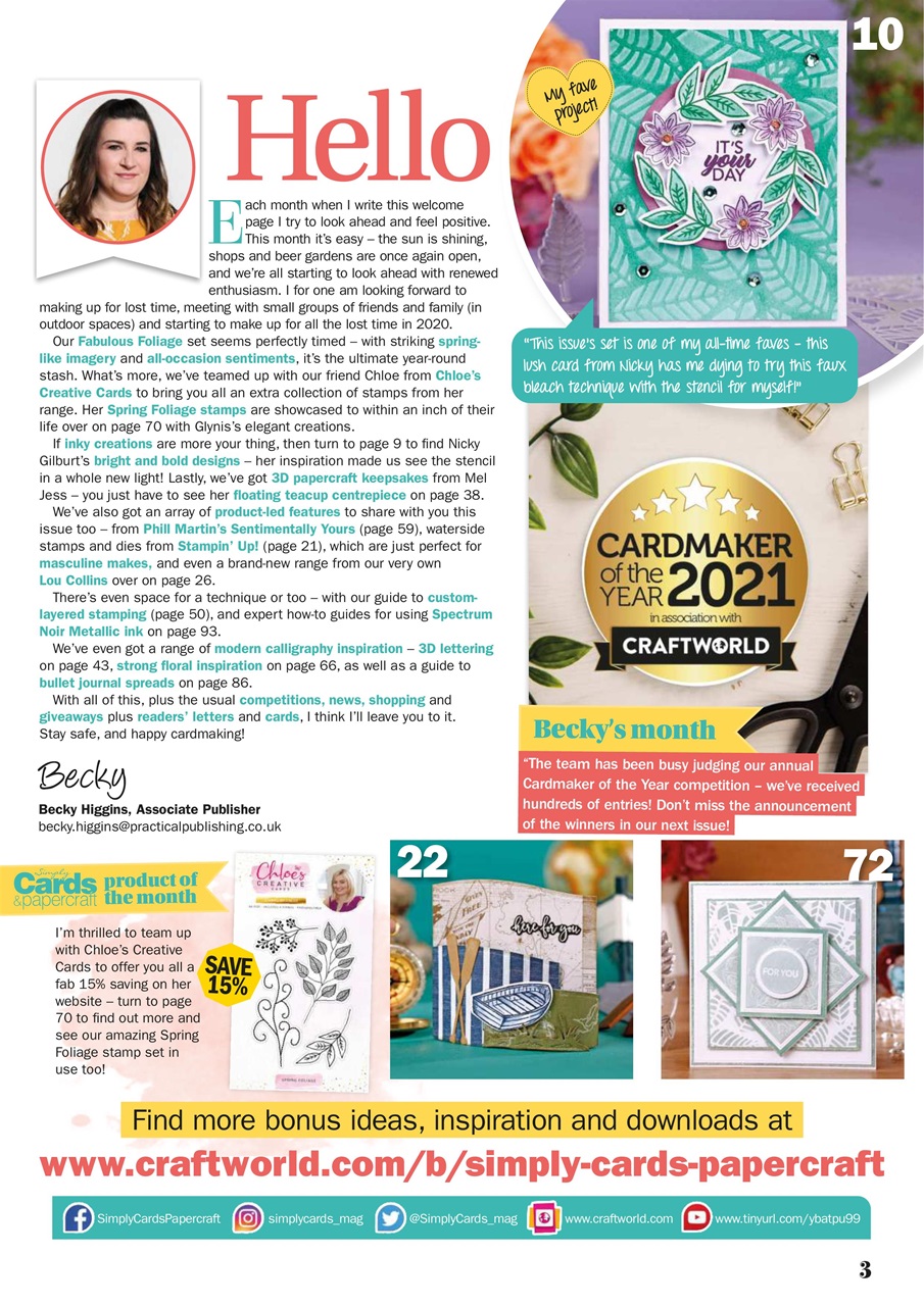 Simply Cards & Papercraft Preview Pages