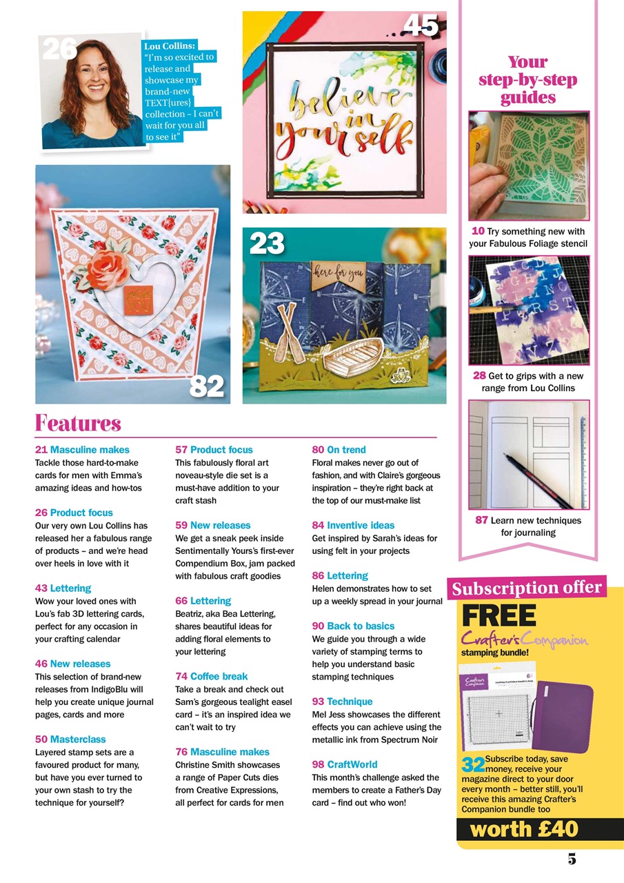 Simply Cards & Papercraft Preview Pages