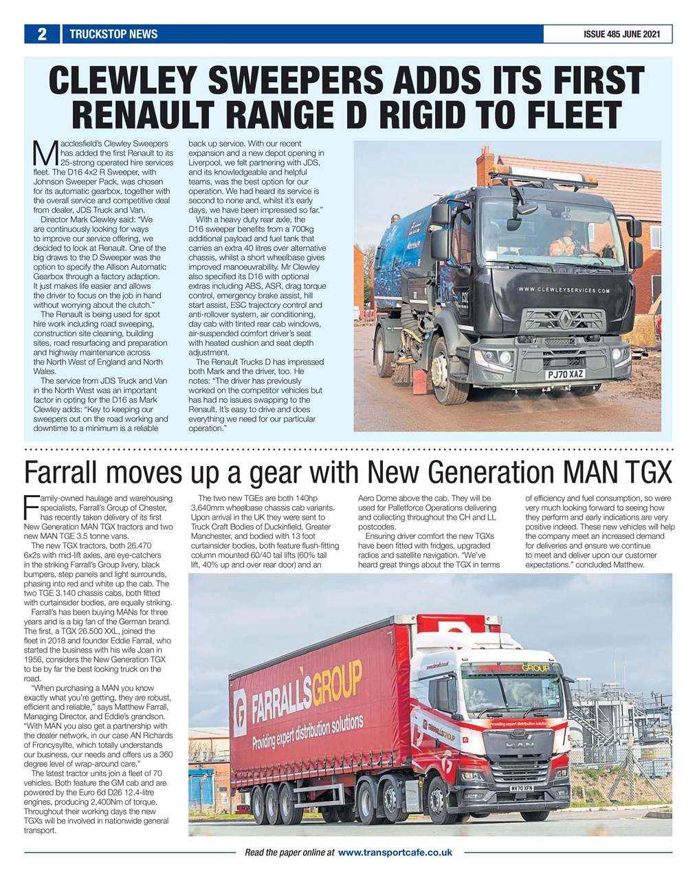 Truckstop News Preview Pages