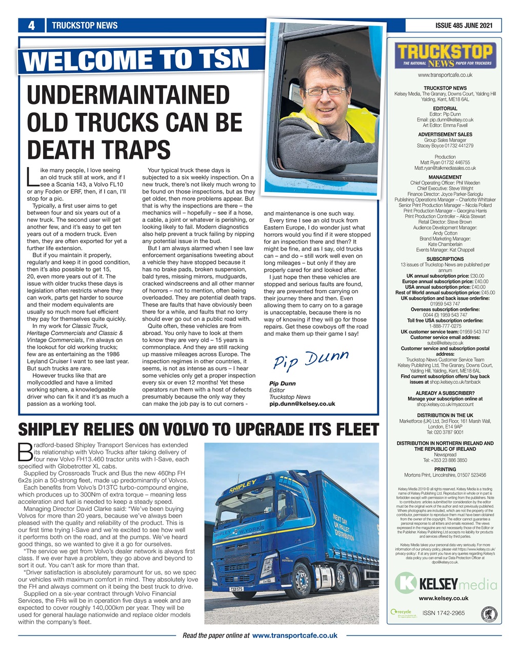 Truckstop News Preview Pages