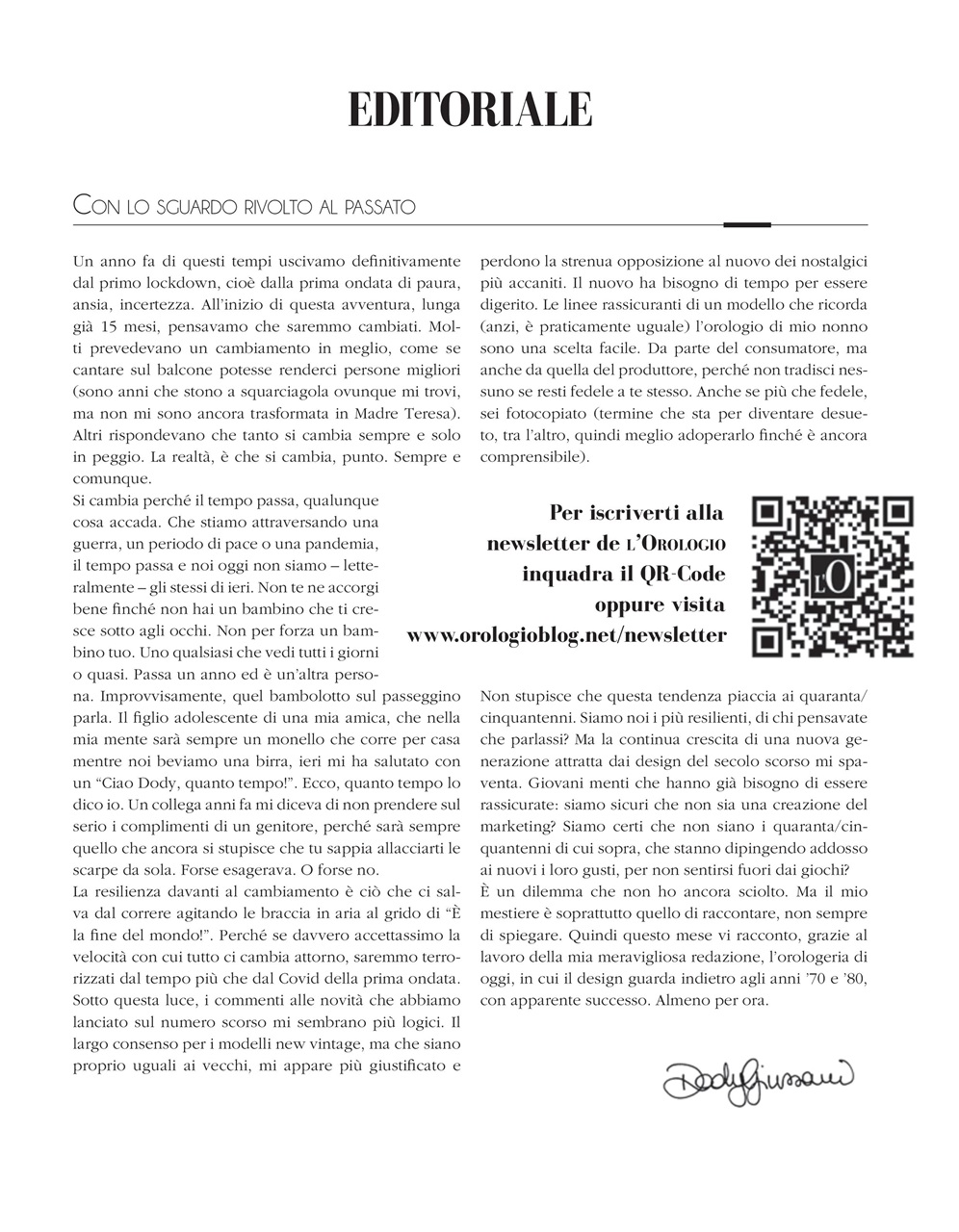 L'Orologio Preview Pages