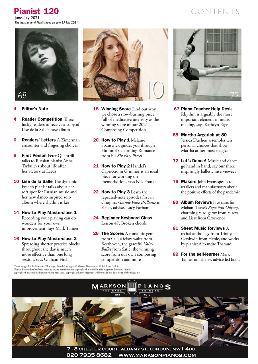 Pianist Preview Pages