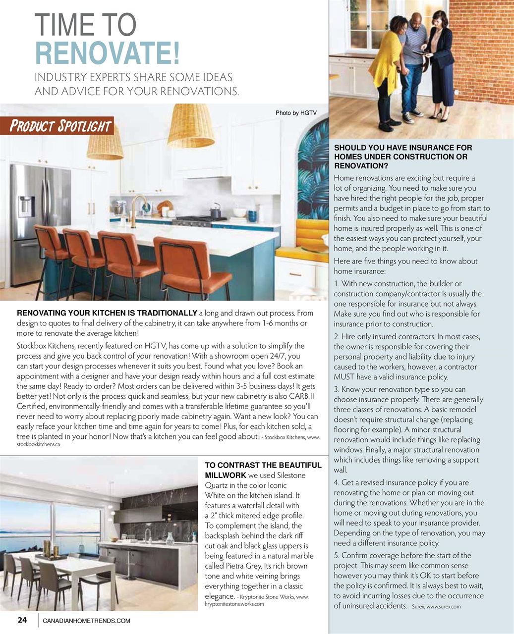 Canadian Home Trends Preview Pages
