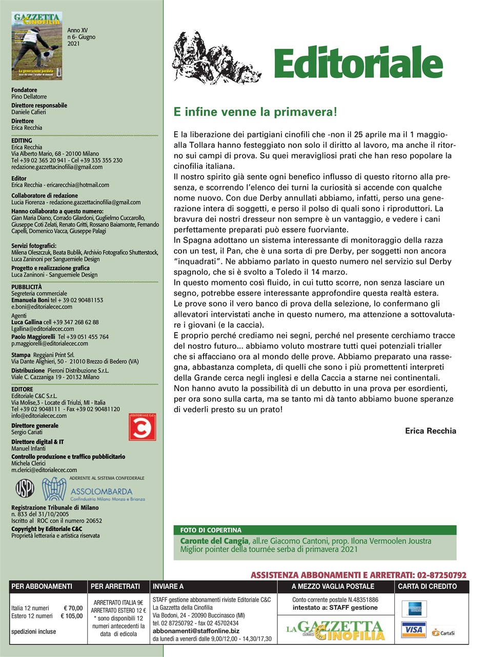 La Gazzetta Della Cinofilia Venatoria Preview Pages