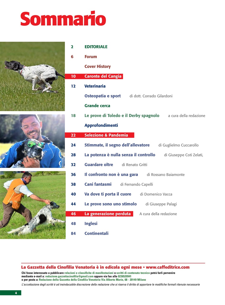 La Gazzetta Della Cinofilia Venatoria Preview Pages
