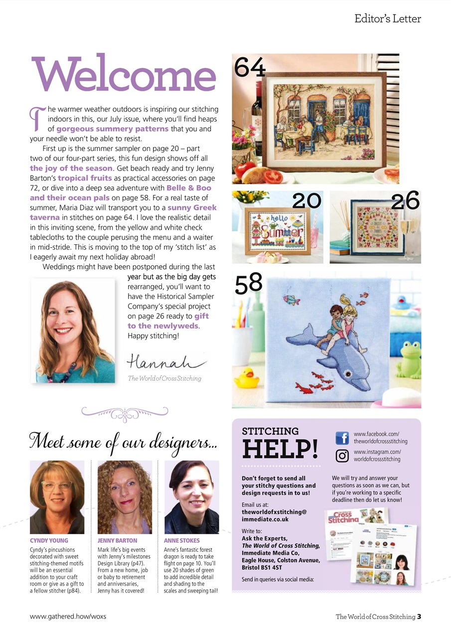 The World of Cross Stitching Preview Pages
