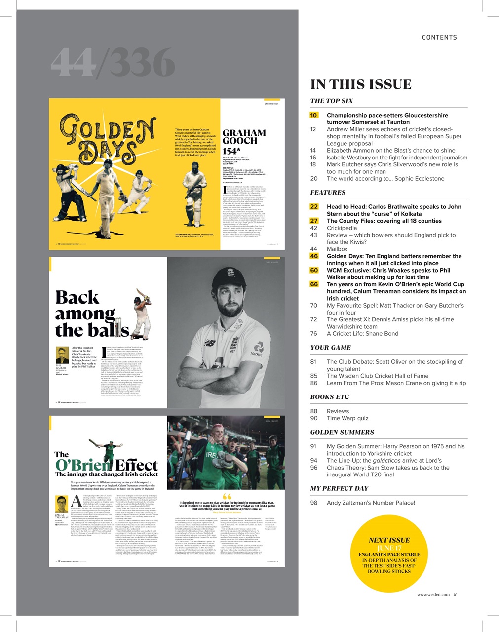 Wisden Cricket Monthly Preview Pages