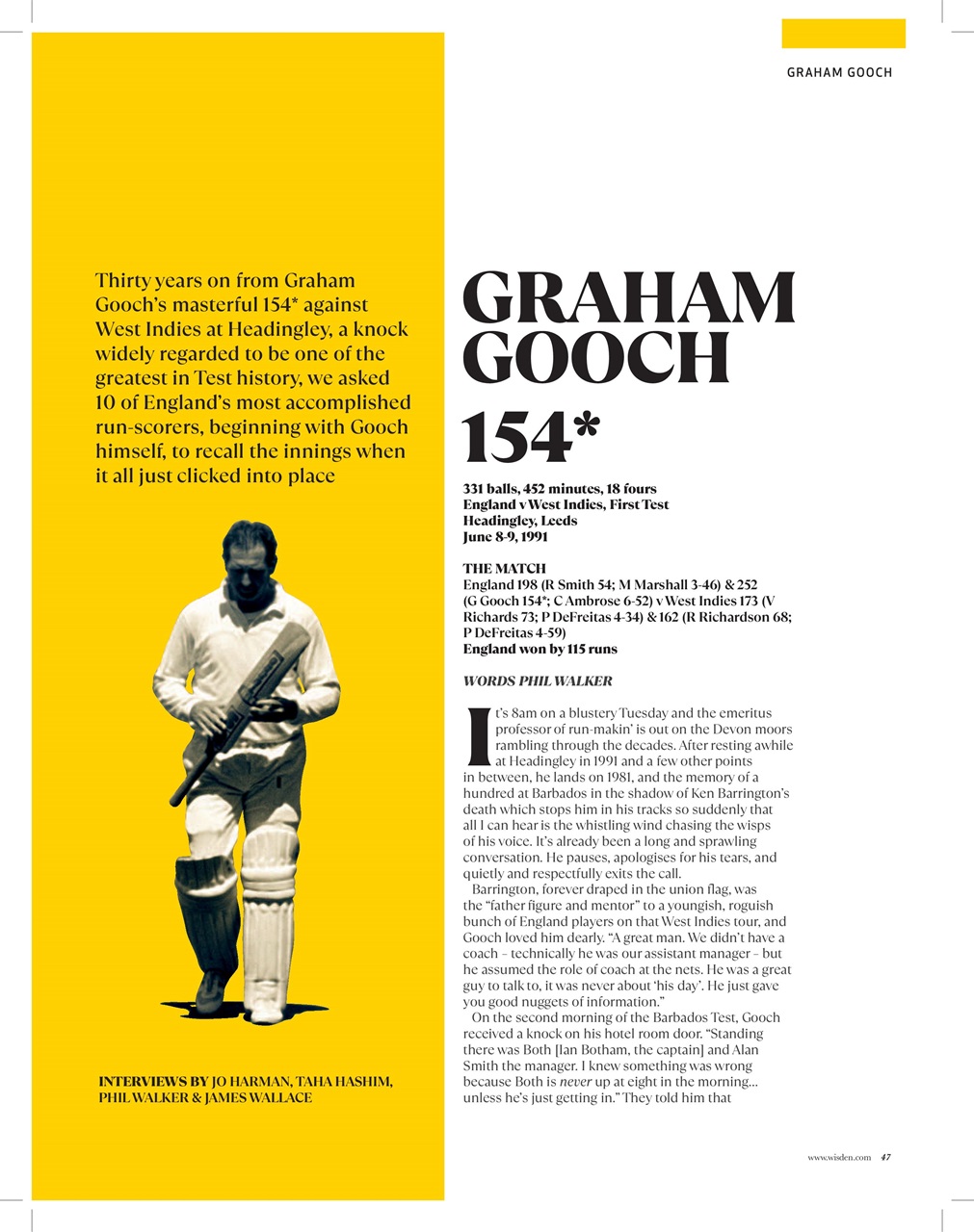 Wisden Cricket Monthly Preview Pages