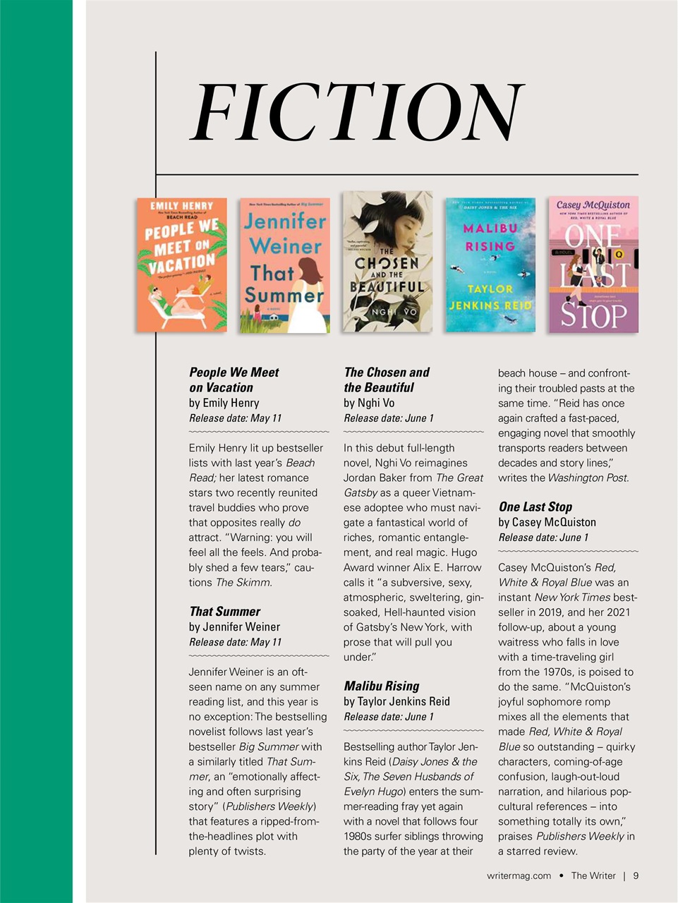 The Writer Preview Pages