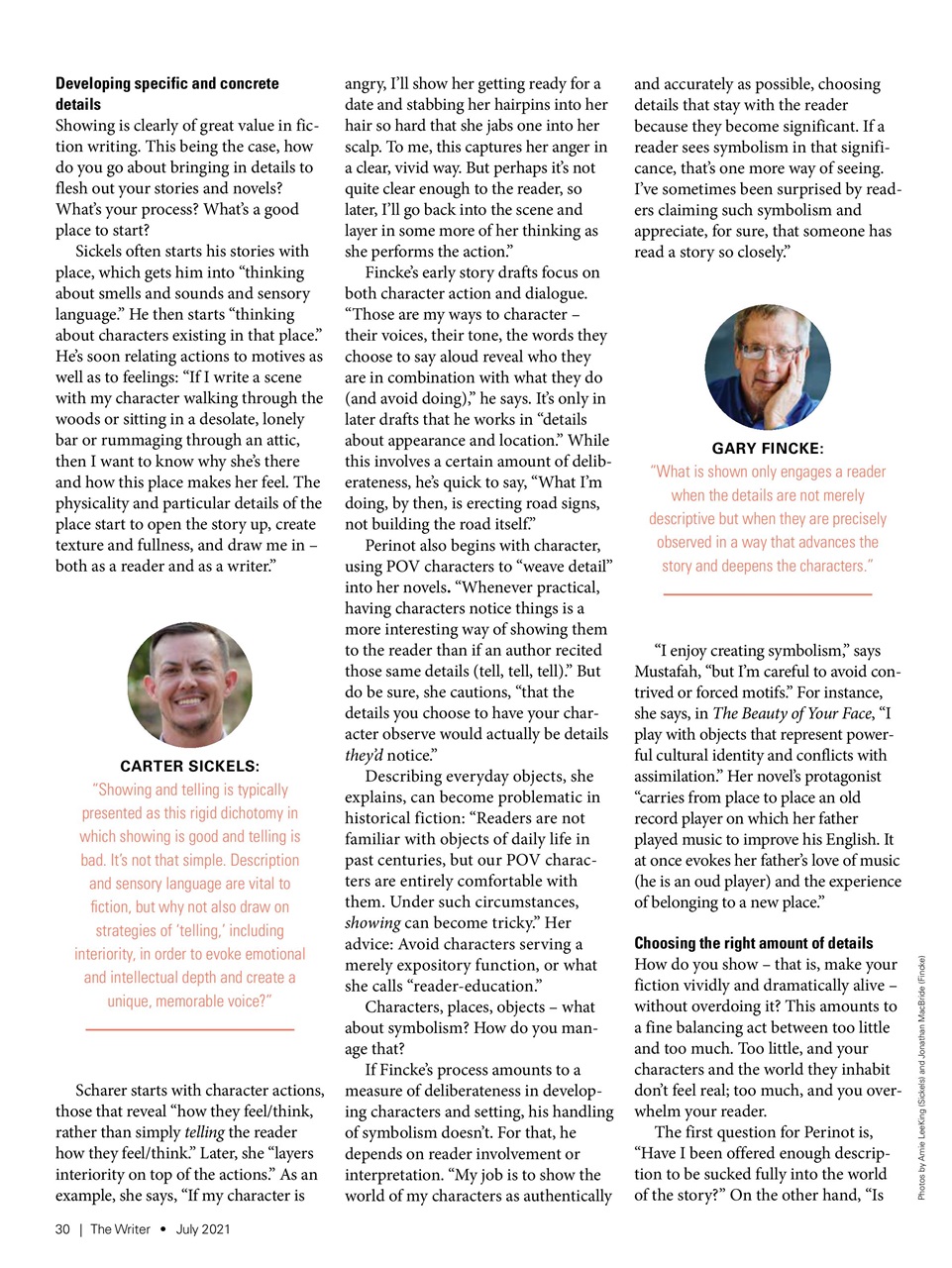 The Writer Preview Pages