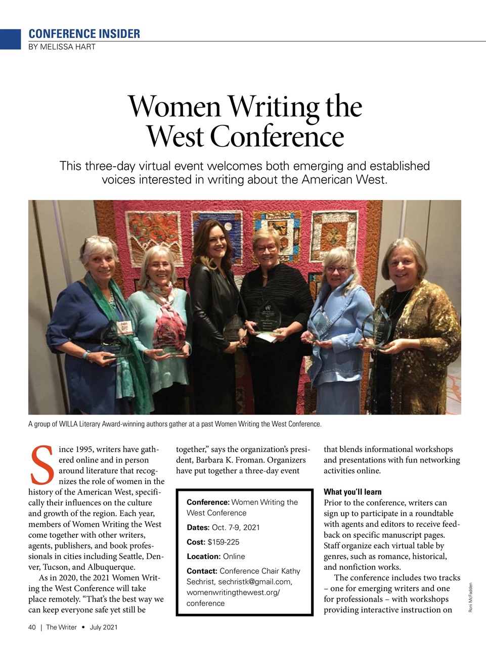 The Writer Preview Pages