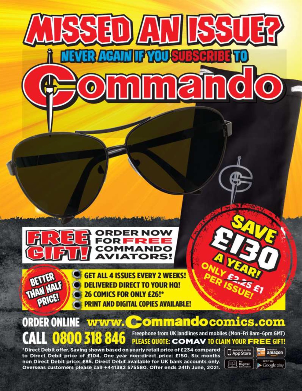 Commando Preview Pages