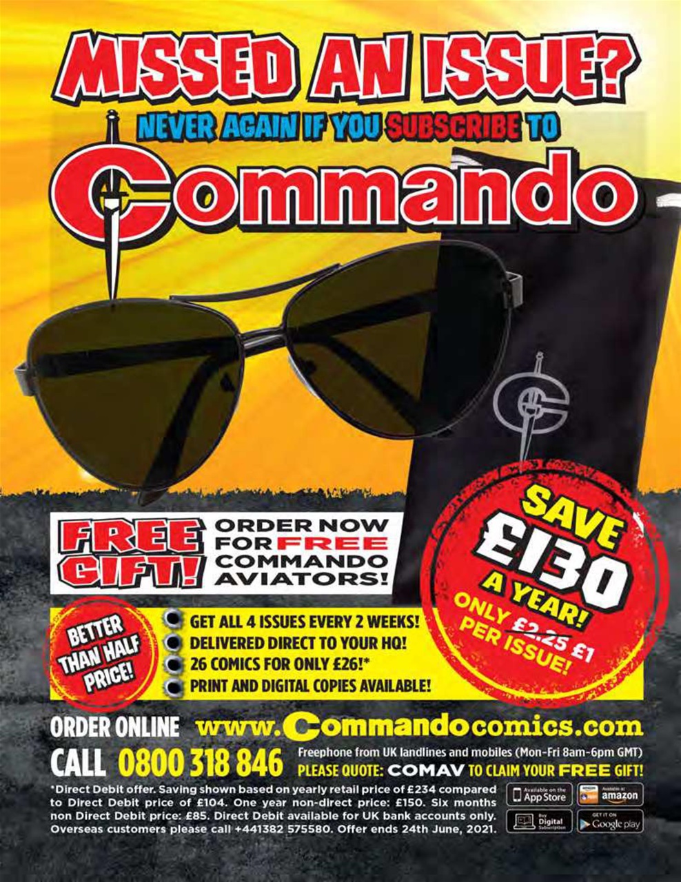 Commando Preview Pages