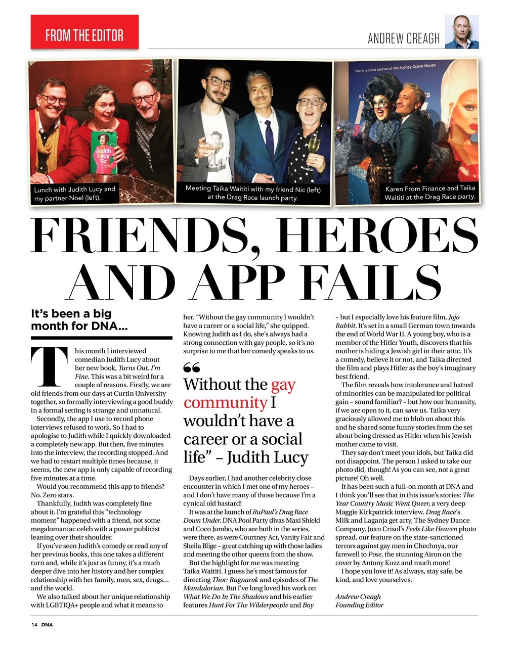DNA Magazine Preview Pages