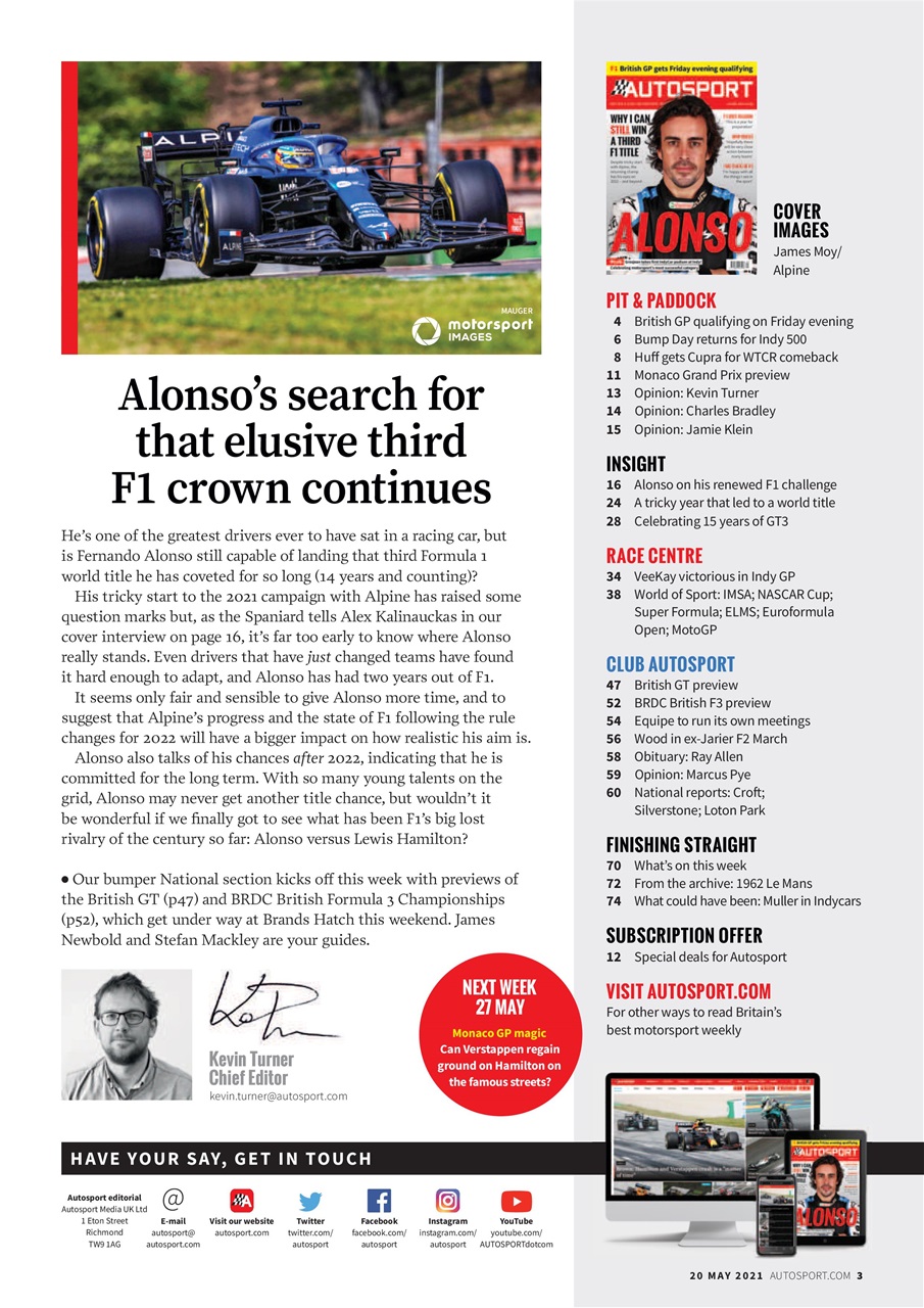 Autosport Preview Pages