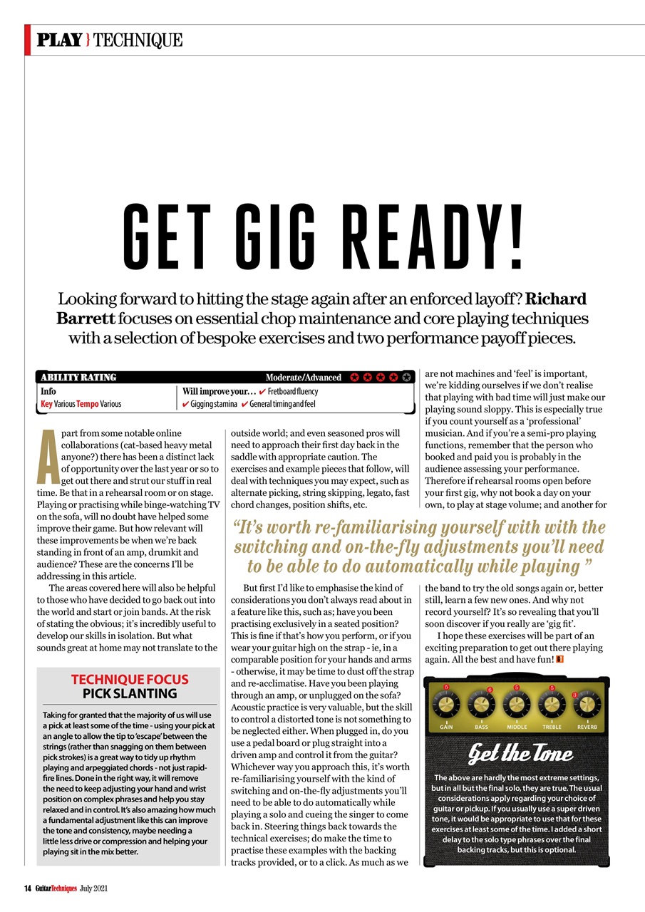 Guitar Techniques Preview Pages