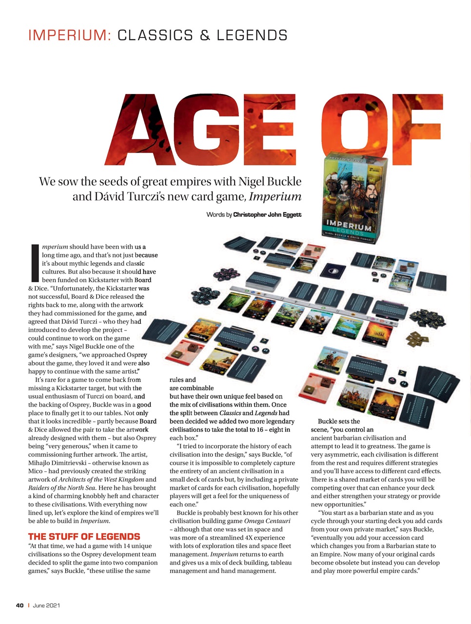 Tabletop Gaming Preview Pages