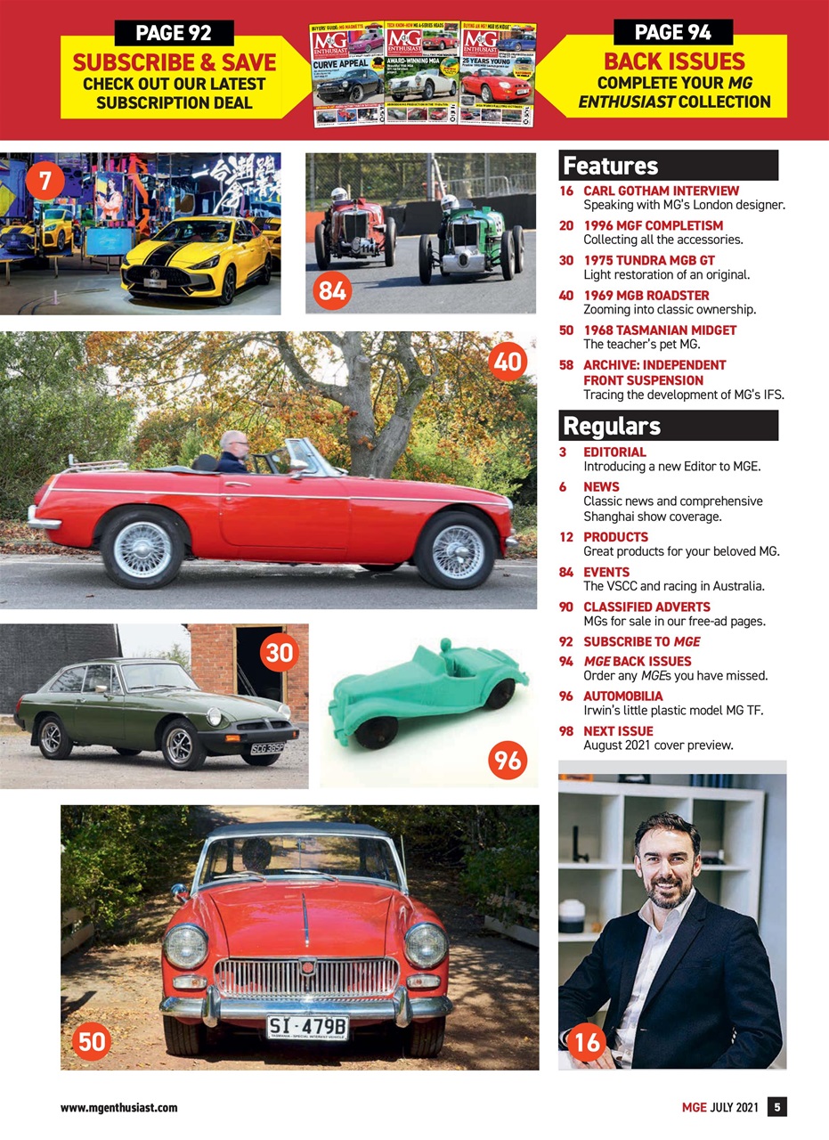 MG Enthusiast Preview Pages
