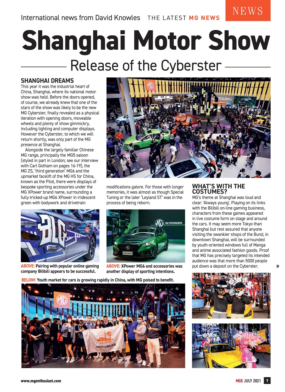 MG Enthusiast Preview Pages