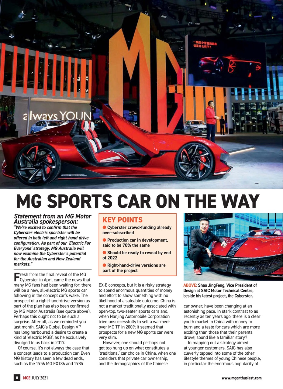 MG Enthusiast Preview Pages