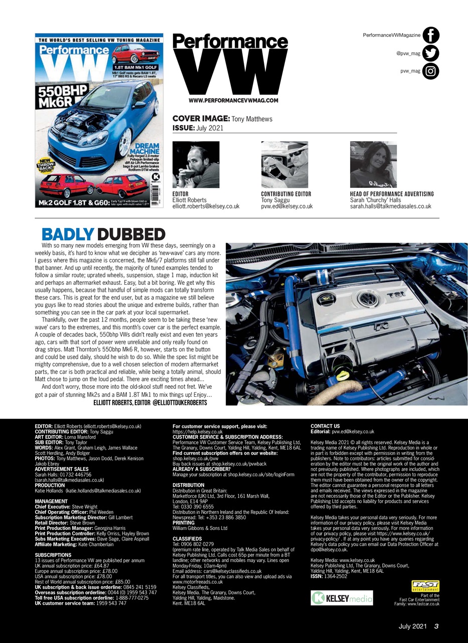 Performance VW Preview Pages