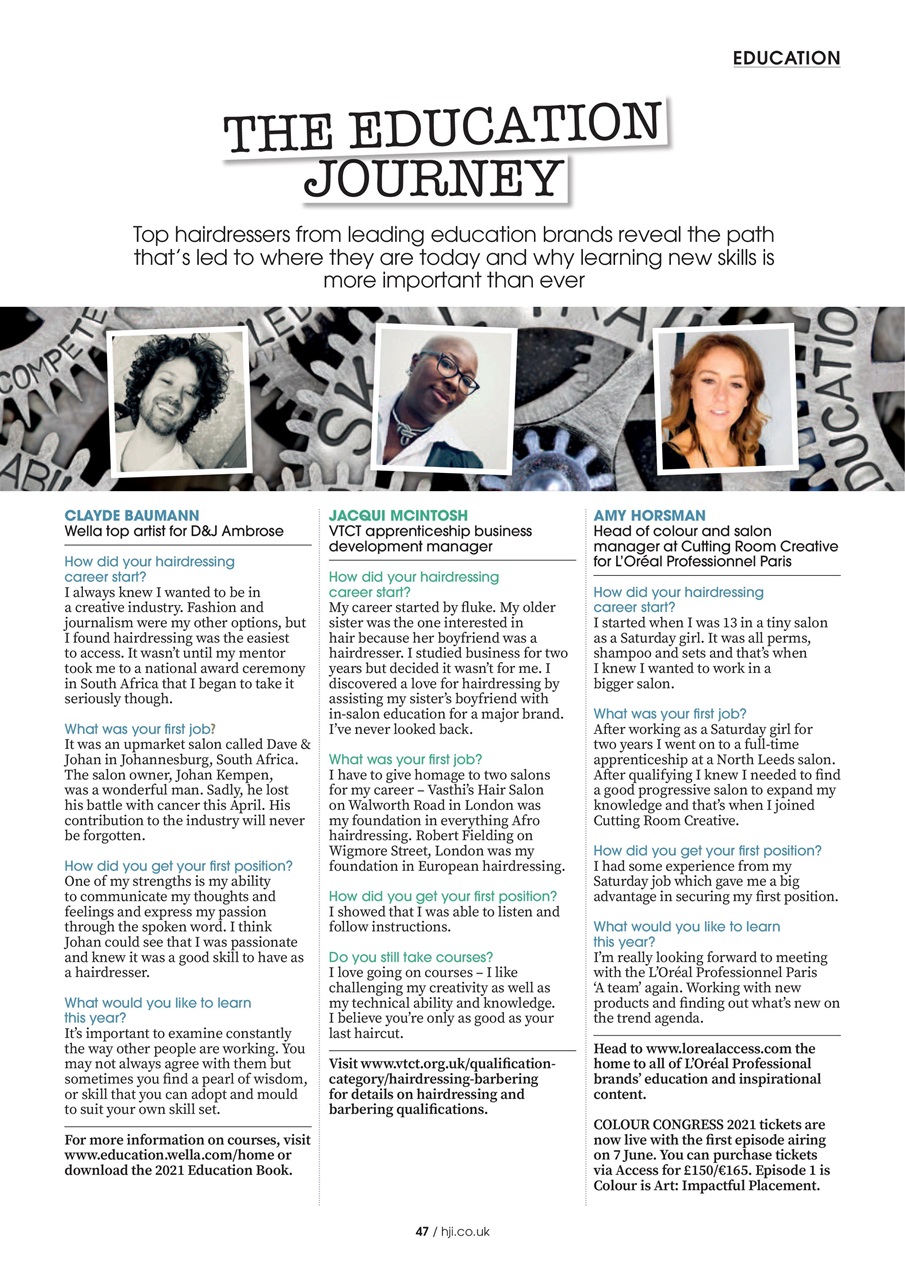 Hairdressers Journal Preview Pages